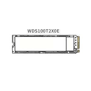 BLACK SN850X Internal SSD WDS100T2X0E สำหรับเดสก์ท็อปเกมมิ่ง PCIE Gen4 ความเร็วในการอ่าน 7300MB/s / ความเร็วในการเขียน 6300MB/s WDS100T2X0E SN850X SSD สีดำ Bui - Product Image 2