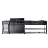 Cuisinière à gaz électrique de 48 pouces, 6 brûleurs, en acier inoxydable, avec four et grille