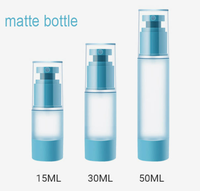 Flacon cosmétique double usage personnalisé de 15 ml à 80 ml, flacon pulvérisateur sans air portable pour soins de la peau et flacon pompe pour lotion, sérum et tonique
