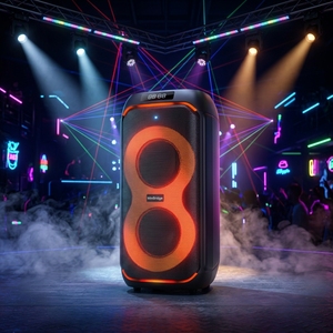 Wireless Box Party Speaker with Two Handheld Professional Control & RGB Ambient Light - Product Image 3