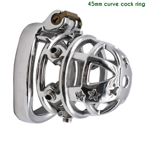 FRRK BDSM กรงล็อคอวัยวะเพศชาย,กรงสเตนเลสสตีลกรงพรหมจรรย์โลหะ - Product Image 3