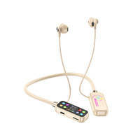 Casque sans fil pour le sport et les activités de plein air, tour de cou, anti-perte, écran à diodes électroluminescentes, réduction de bruit ENC, étanche IPX4 5.4