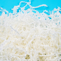 Papier raphia blanc personnalisé, garniture décorative pour emballage, papier froissé recyclable pour boîtes cadeaux et emballages de luxe
