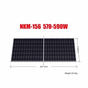 แผงโซลาร์เซลล์คุณภาพดีที่สุด 590W 620W 635W 690W 720W แบบโมโนเฟเชียล ไบเฟเชียล โพลีคริสตัลไลน์ โมโนคริสตัลไลน์ สำหรับพลังงานแสงอาทิตย์ - Product Image 3