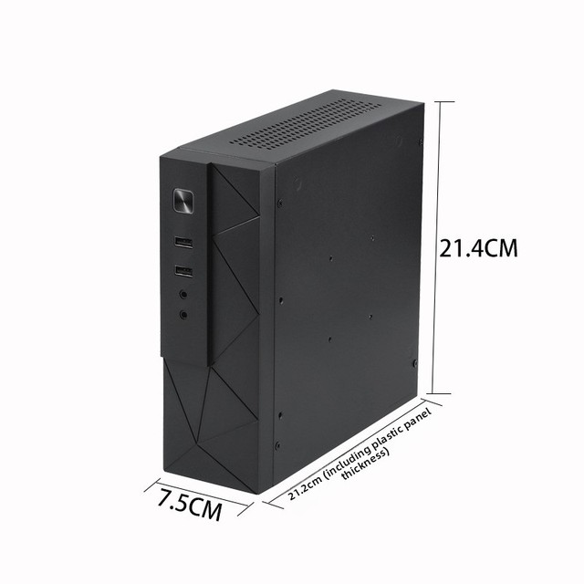 SKTC MX01 Mini-ITX Horizontal Metal Desktop Mini PC Case Industrial Control HTPC Stock