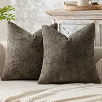 DaiRui Housses de coussin luxueuses décoratives nordiques en chenille douce