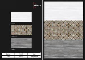 Foshan กระเบื้องเซรามิคห้องน้ำห้องน้ำ600X300เงาแบน - Product Image 3