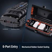 Boîtier de raccordement optique en ligne à étanchéité mécanique 96/144 cœurs 6 ports FOSC