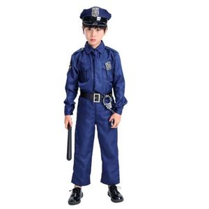 Nuevo y Popular Disfraz de Policía y Sheriff de 3 Piezas para Niños con Esposas y Bolsa, Trajes de Halloween, Talla Personalizada, Poliéster - Product Image 2