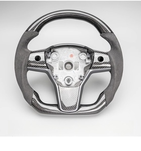 Meilleures ventes de housses de <span class=keywords><strong>volant</strong></span> de voiture en cuir pour <span class=keywords><strong>volant</strong></span> de voiture en carbone TESLA pour Model3 2017-2023 - Product Image 4