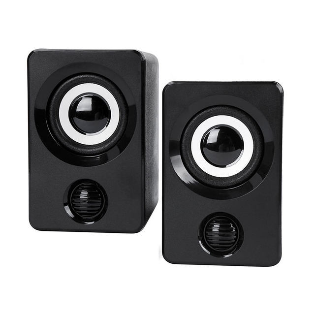 High Power Portable USB 2.0 Wired Stereo Subwoofer Speaker with EZCast Dual Plug for Home & Outdoor Use