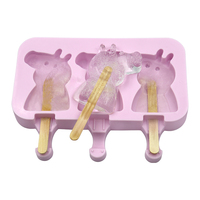 Moule à crème glacée en silicone facile à démouler avec couvercle moules à sucettes glacées avec logo personnalisé pour le bricolage