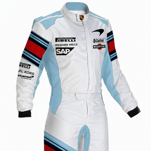 Combinaison de course unisexe pour adultes, de qualité supérieure, personnalisée, WHEEL DEAL SPORTS, respirante, imprimée numériquement, en coton/polyester, pour la course automobile et moto - Product Image 1