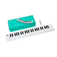 Midiplus Folding Piano 49 Rechargeable Beginner Home Entry-level Practice Electronic Piano 49 Key Foldable Digital USB Keyboard