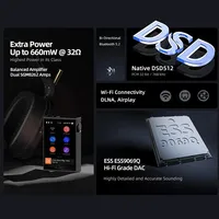 SHANLING M1 PLUS Reproductor de música portátil MP3 ES9069Q DAC Amplificador dual SGM8262 PCM768 DSD512 BT 5.2 LDAC WiFi DLNA Airplay