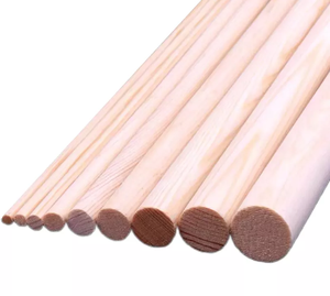 Tiges <span class=keywords><strong>de</strong></span> pin massif en <span class=keywords><strong>bois</strong></span> naturel tiges <span class=keywords><strong>de</strong></span> hêtre rond bâtons <span class=keywords><strong>de</strong></span> <span class=keywords><strong>bois</strong></span> dur non finis pour l'artisanat et le bricolage - Product Image 5