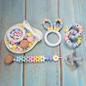 Perles focales en silicone de qualité alimentaire 100 % sans BPA, formes lentille, papillon, <span class=keywords><strong>arche</strong></span>, pièce de monnaie, abaque pour la dentition des bébés, vente en gros - Product Image 6