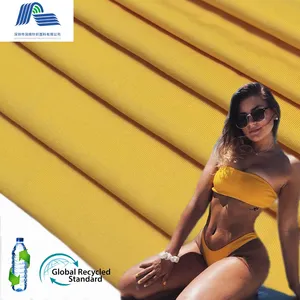 Hot-sale Made Plastic Bottles Bottle Pet Spandex Swimwear From Microfiber Lining Recycled Polyester Fabric