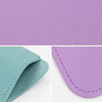 Étui à lunettes fin en cuir PU mat avec ouverture fixe pour café, bureau, lunettes de vue, logo personnalisé, taille sur mesure, vente en gros d'étuis à lunettes