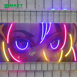 Anime Girl Eye Light Custom Neon Pop Art Game Room Decor Colorful UV Print Led Neon Wall Art for Kids Room Bedroom Decor - Product Image 3