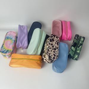 Bolsa de Nailon para Brochas de Maquillaje, Bolsa de Cosméticos Pequeña de Viaje, <span class=keywords><strong>Estuche</strong></span> de Lápices de Nailon para Niños para la Escuela, Bolsa de Maquillaje con una Cara Transparente en la Parte Delantera - Product Image 6