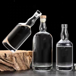 Botella de Tequila de Vidrio de 380 ml, 700 ml, 750 ml para Decoración de Fiestas de Cumpleaños con Corcho de Madera, Bebidas Alcohólicas, Whisky - Product Image 5