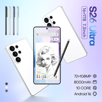 Version Globale S26 Ultra 5G Smartphone Débloqué 16 Go 1 To Appareil Photo 108 MP Écran 7,3'' Android 15 Téléphone Portable
