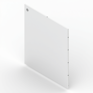 Puerta con bisagras y cerradura para gabinete de sala de estar Bg 10 50x H60, color blanco brillante - Product Image 1