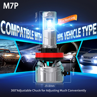 CAR-REFINE M7P 110W 10000LM Auto phares LED H4 H7 H3 H11 HB3 HB4 9005 9006 6500K Canbus gratuit voiture phare Led Para Auto