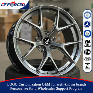 Cerchi in Lega di Alluminio Forgiati CF Custom 18 19 20 21 22 23 24 Pollici 5x120 per BMW M4 M3 F80 F82, Argento con Finitura Lavorata, Design a <span class=keywords><strong>Y</strong></span> - Product Image 1