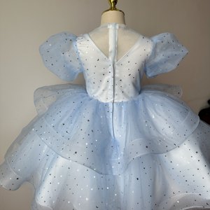 Robe de Soirée Anniversaire pour Filles, Robe de Demoiselle d'Honneur pour Enfants, Robe de Princesse pour Petite Fille, Robe de Performance Haut de Gamme en Crochet - Product Image 5