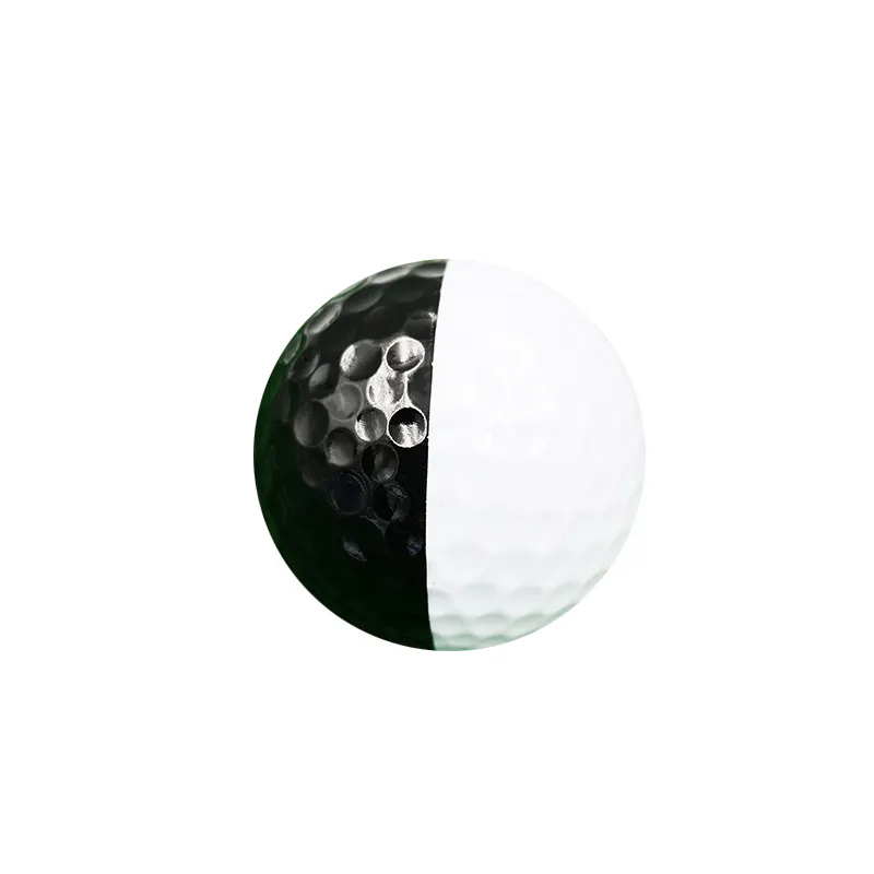 2 katmanlı özel siyah Golf uygulama topu uygulama topu Golf topları