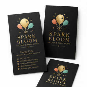 Impresión de Tarjetas de Visita al por Mayor, Papel Grueso de 350 g/m², Estampado en Lámina Dorada, Tarjetas de Tamaño Estándar para la Marca Corporativa - Product Image 1