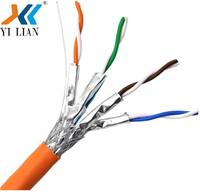 Kabel Lan Ethernet Ethernet jaringan dalam ruangan luar ruangan Oem kualitas tinggi 1000mhz kabel SFTP Cat7