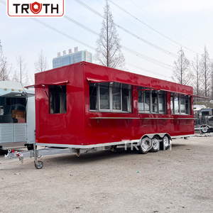 Food Truck Commercial Mobile de Restauration Rapide avec Cuisine Complète en Acier Inoxydable, <span class=keywords><strong>Remorque</strong></span> de Vente de Pizza et Café Personnalisée – Neuf - Product Image 2