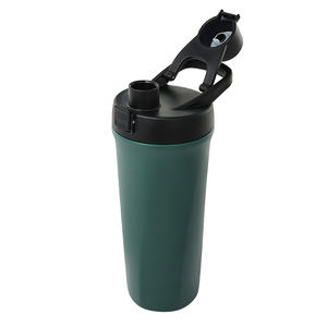 Botella Mezcladora de Acero Inoxidable de Gran Capacidad con Doble Pared, Tapa de Apertura con un Botón y Diseño de Boca Ancha - Product Image 5