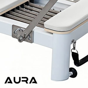 Reformer de Pilates compact et durable en aluminium avec fonctions réglables pour la maison et les studios de Pilates - Product Image 4
