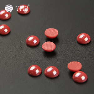 YHB Düz Tabanlı Gevşek Yapıştırmalı İnci Yuvarlak Rhinestone Elbise Mor Düz Tabanlı Reçine İnciler Yapıştırıcı İle - Product Image 2