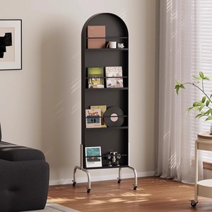Étagère à livres multifonctionnelle 2025, miroir sur pied, rangement, porte-revues et porte-journaux, miroir de <span class=keywords><strong>corps</strong></span> entier mobile - Product Image 4