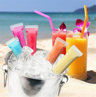 Sacs en plastique jetables pour moules à glaces DIY, emballage pour sucettes glacées