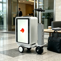 Valise Électrique Intelligente pour Adultes avec Écran LCD Mini-Écran d'Affichage Publicitaire, Transportable, pour Utilisation en Extérieur