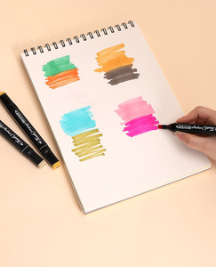 Set di pennarelli a doppia punta, a base di alcol e olio, per <span class=keywords><strong>disegno</strong></span>, disponibile in 24/36/48/60/80/100/168 colori - Product Image 3