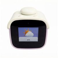 Lámpara de Escritorio Analógica para Niñas, Terapia de Luz, Reloj Despertador Digital Delgado con Forma de Mezquita, con IA y Voz Habilitada