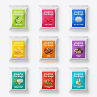 Sachets Doypack Métallisés Brillants Anti-humidité à Soufflet Arrière pour l'Emballage de Chips et de Sucre, Imprimés et Personnalisables en Couleurs et Tailles