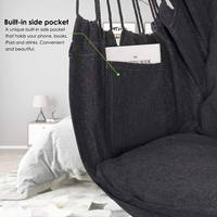 Fabricant de balançoire suspendue en corde Chaise suspendue d'intérieur pour extérieur Chaise hamac ronde en corde pour macramé
