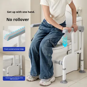 Stainless Steel <b>Folding</b> up armrest Bathroom disabled elderly hand Grab rails - Product Image 2