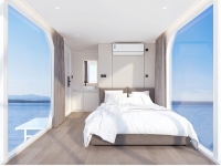 Maison capsule modulaire préfabriquée portable en acier léger personnalisée