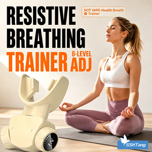 Ejercitador Respiratorio Profesional SSHTANG S1, Entrenador Pulmonar Ajustable de 8 Niveles con 2 Boquillas y Sistema de Entrenamiento Guiado por Aplicación - Product Image 1