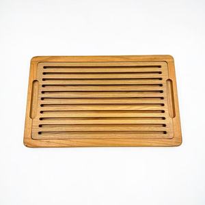 Planche à découper en bois de hêtre 44,5x28x2,5cm rectangulaire pour la pâtisserie - Product Image 2