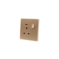 Abuk EU UK Standard CE Rosh électrique 10A 13A 16A 1/2/3 Gang interrupteur d'éclairage mural électronique et 2 prises USB